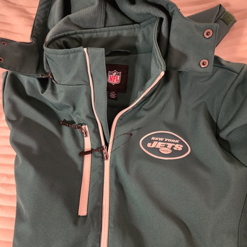 Mens NFL Soft Shell Coat - New York Jets (Large)